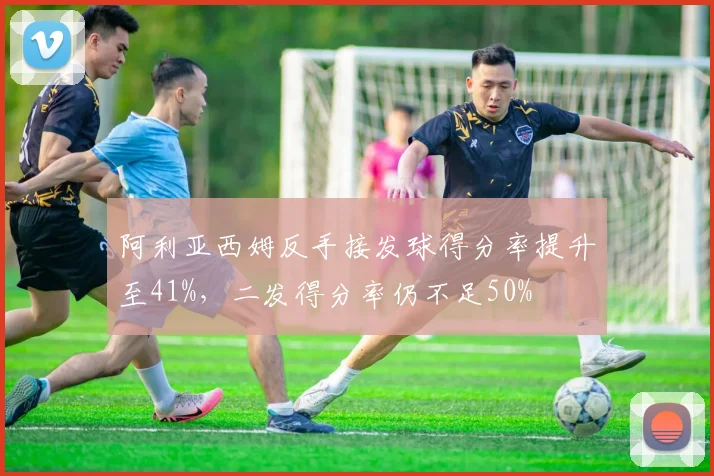 阿利亚西姆反手接发球得分率提升至41%,二发得分率仍不足50%